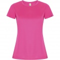 Imola short sleeve women's sports t-shirt, Pink Fluor