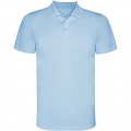 Monzha short sleeve kids sports polo, Sky blue