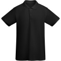 Prince short sleeve men's polo, Solid black