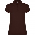 Star short sleeve women's polo, Chocolat