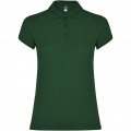 Star short sleeve women's polo, Bottle green