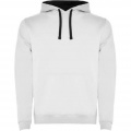 Urban men's hoodie, White / Navy Blue