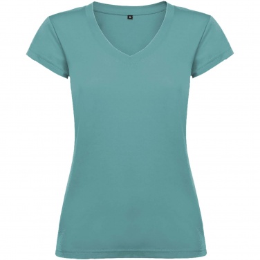 Logo trade advertising products picture of: Victoria short sleeve women's v-neck t-shirt