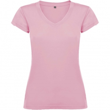 Logo trade corporate gift photo of: Victoria short sleeve women's v-neck t-shirt