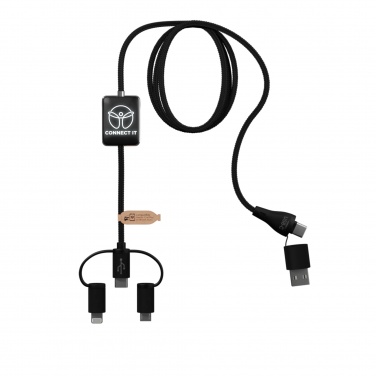 Logo trade promotional merchandise photo of: SCX.design C48 CarPlay 5-in-1 charging cable 