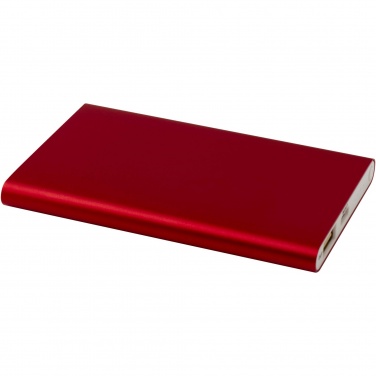 Logo trade promotional merchandise picture of: Pep 4000 mAh Type-C recycled aluminium power bank 