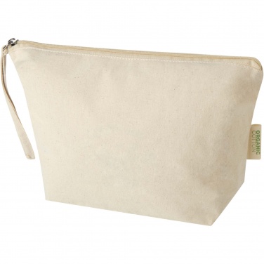 Logotrade promotional merchandise image of: Orissa 180 g/m² organic large accessory pouch 3L