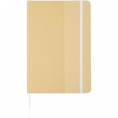 Logo trade promotional giveaways image of: Nelida A5 recycled cardboard hard cover notebook