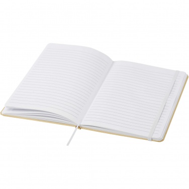 Logo trade promotional gifts picture of: Nelida A5 recycled cardboard hard cover notebook