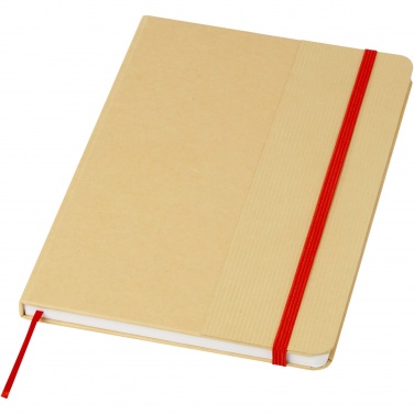 Logotrade promotional item image of: Nelida A5 recycled cardboard hard cover notebook