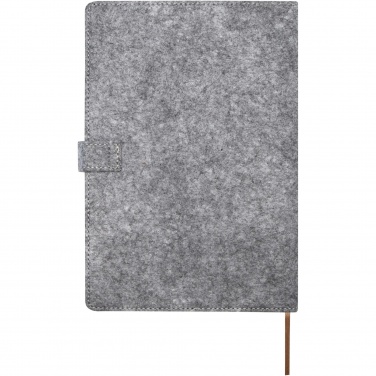 Logotrade corporate gift image of: Viviana A5 recycled felt and cork notebook