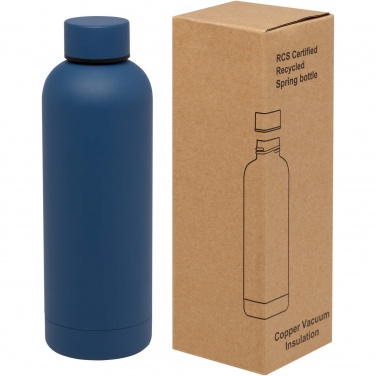 Logotrade corporate gift image of: Spring 500 ml RCS certified recycled stainless steel copper vacuum insulated bottle