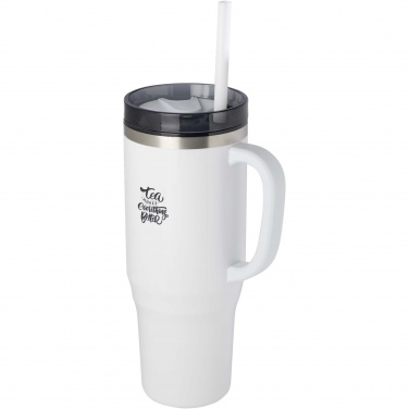 Logo trade promotional gifts picture of: Melbourne 1200 ml RCS certified insulated tumbler with straw