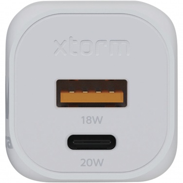 Logo trade promotional giveaways image of: Xtorm XEC020 GaN² Ultra 20W wall charger