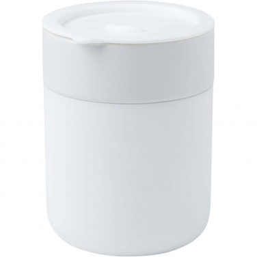 Logo trade promotional items picture of: Java 330 ml ceramic tumbler with silicone wrap and plastic lid