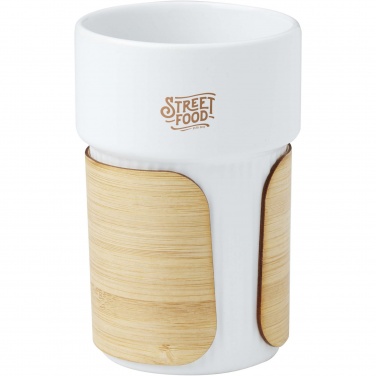 Logotrade advertising products photo of: Tumbler Fika 340 ml with bamboo sleeve