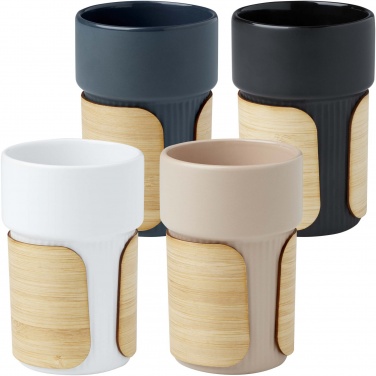 Logo trade promotional merchandise photo of: Tumbler Fika 340 ml with bamboo sleeve