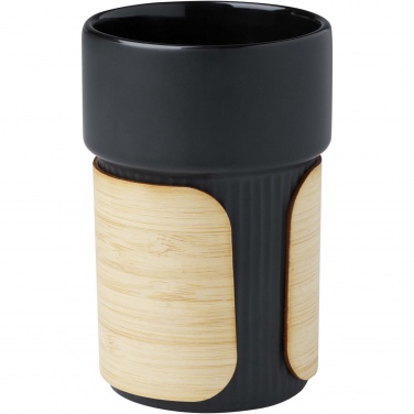 Logo trade advertising products image of: Tumbler Fika 340 ml with bamboo sleeve