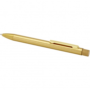 Logotrade advertising product image of: Beatriz recycled brass ballpoint pen