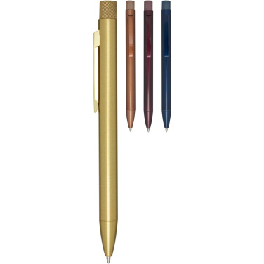 Logo trade promotional gifts picture of: Beatriz recycled brass ballpoint pen