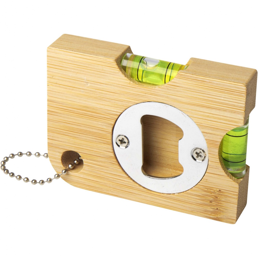 Logotrade promotional gift picture of: Levo bamboo bottle opener with level 