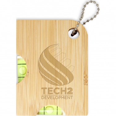 Logo trade business gift photo of: Levo bamboo bottle opener with level 