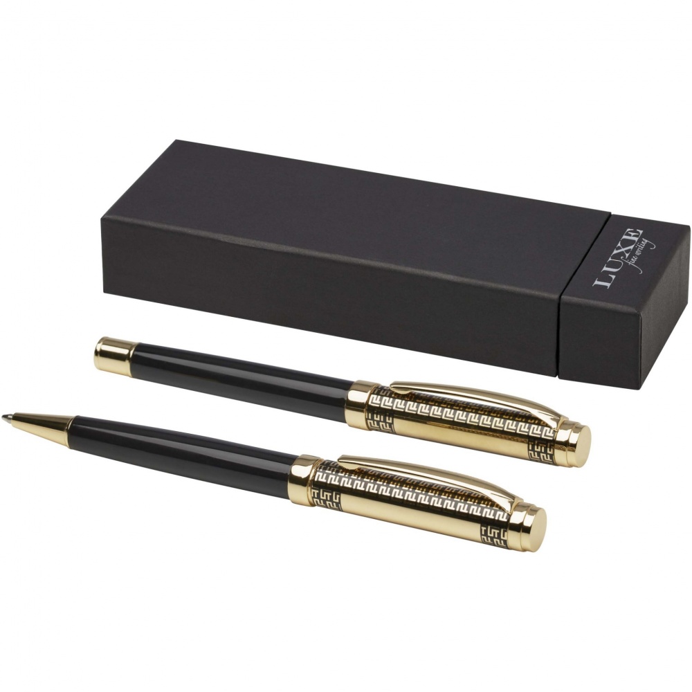 Logotrade promotional gift image of: Legato ballpoint and rollerball pen set