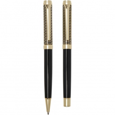 Logo trade promotional merchandise image of: Legato ballpoint and rollerball pen set