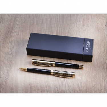 Logo trade promotional gifts image of: Legato ballpoint and rollerball pen set