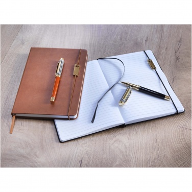 Logotrade promotional item picture of: Legato A5 notebook and rollerball pen set 