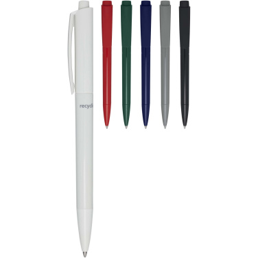 Logo trade promotional item photo of: Martha recycled plastic ballpoint pen