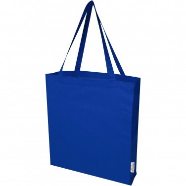 Logotrade promotional merchandise picture of: Madras 140 g/m² GRS recycled cotton gusset tote bag