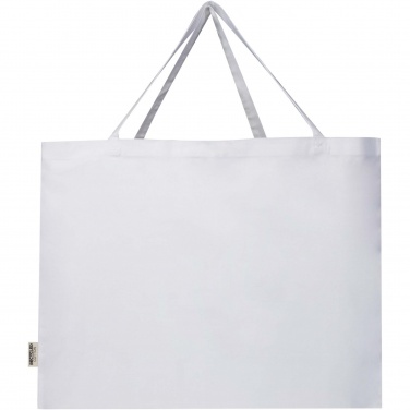 Logo trade advertising product photo of: Odessa 220 g/m² GRS recycled cotton large tote bag