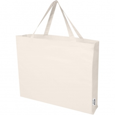 Logotrade promotional gift image of: Odessa 220 g/m² GRS recycled cotton large tote bag