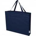 Odessa 220 g/m² GRS recycled cotton large tote bag, Navy