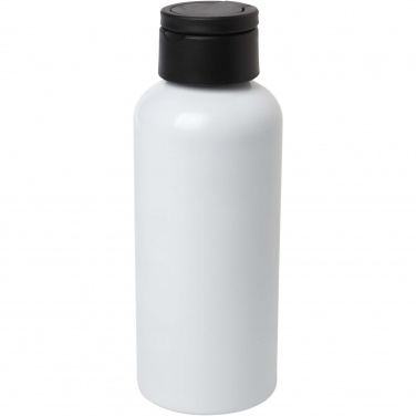 Logo trade promotional items image of: Trinity 600 ml RCS certified recycled aluminium water bottle with RPET lid