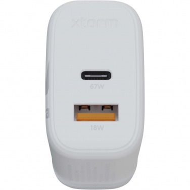 Logo trade business gift photo of: Xtorm XEC067G GaN² Ultra 67W wall charger - UK plug