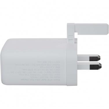 Logo trade corporate gifts picture of: Xtorm XEC067G GaN² Ultra 67W wall charger - UK plug