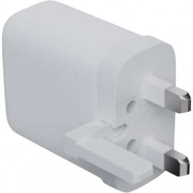 Logo trade promotional merchandise picture of: Xtorm XEC067G GaN² Ultra 67W wall charger - UK plug