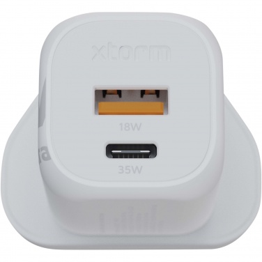 Logo trade promotional gifts picture of: Xtorm XEC035 GaN² Ultra 35W wall charger - UK plug