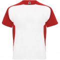 Bugatti short sleeve unisex sports t-shirt, White / Red