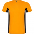 Shanghai short sleeve men's sports t-shirt, Fluor Orange / Solid black