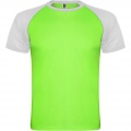 Indianapolis short sleeve kids sports t-shirt, Fluor Green / White