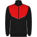 Evans unisex tracksuit, Solid black / Red