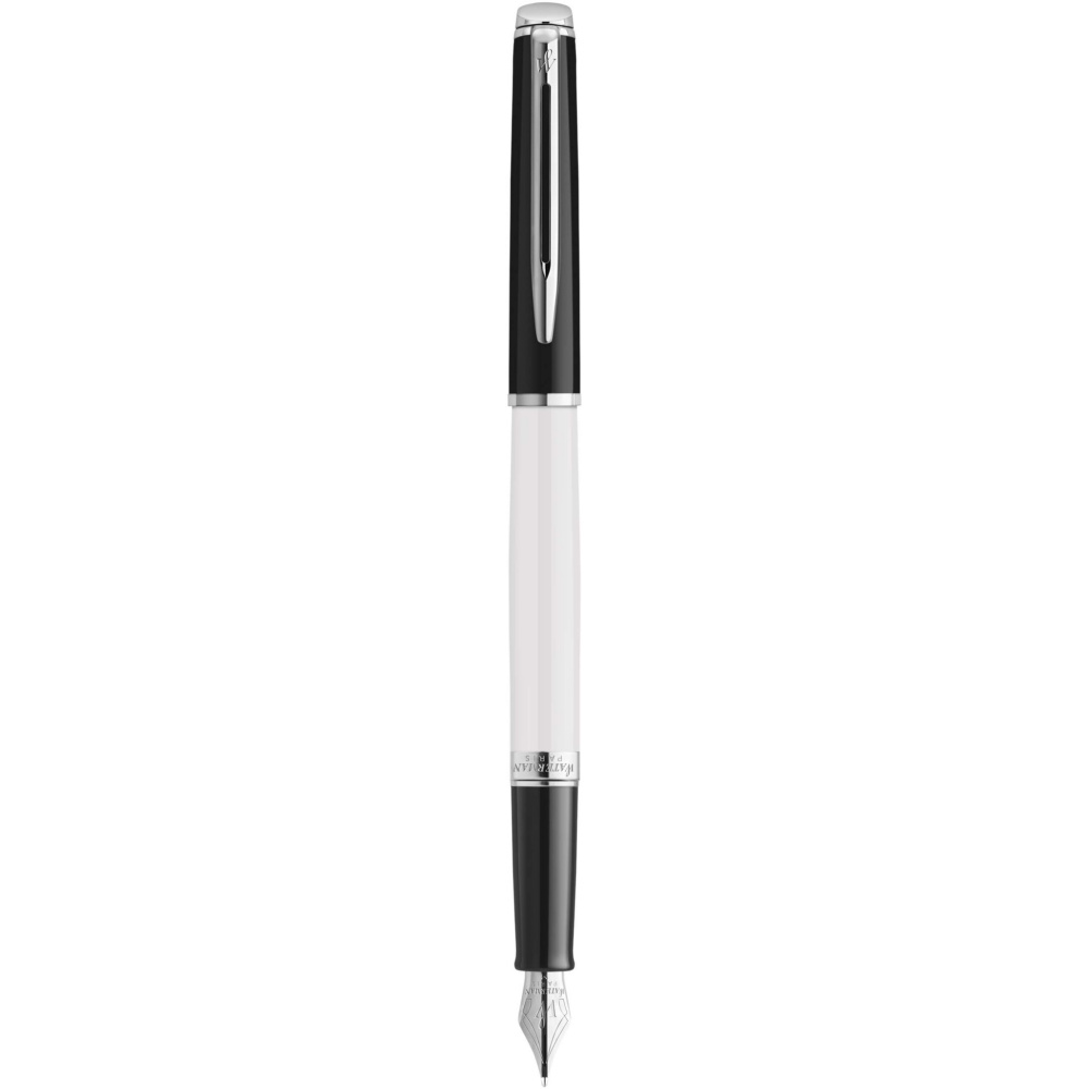 Logo trade corporate gifts image of: Hemisphere colour blocking fountain pen with palladium trim