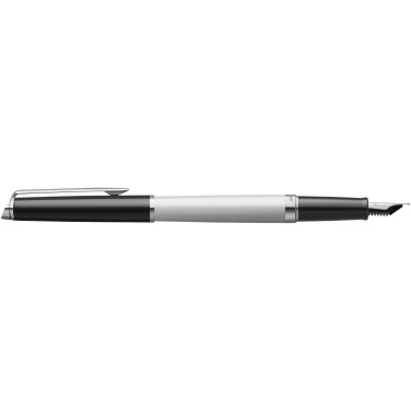 Logotrade promotional item image of: Hemisphere colour blocking fountain pen with palladium trim