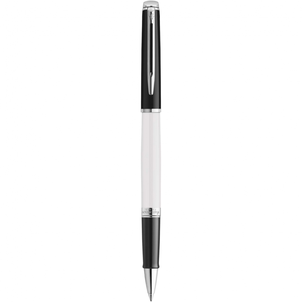 Logo trade corporate gift photo of: Hemisphere colour blocking rollerball pen with palladium trim