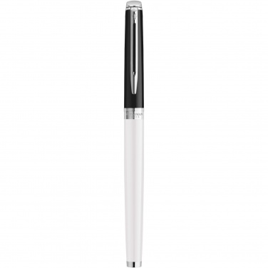 Logotrade promotional merchandise picture of: Hemisphere colour blocking rollerball pen with palladium trim