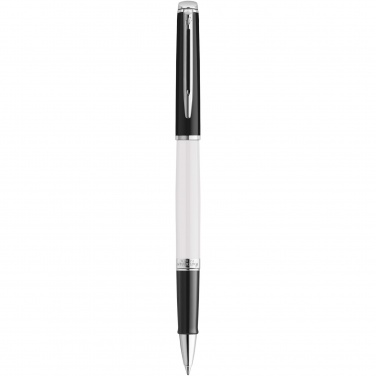 Logo trade promotional gifts image of: Hemisphere colour blocking rollerball pen with palladium trim