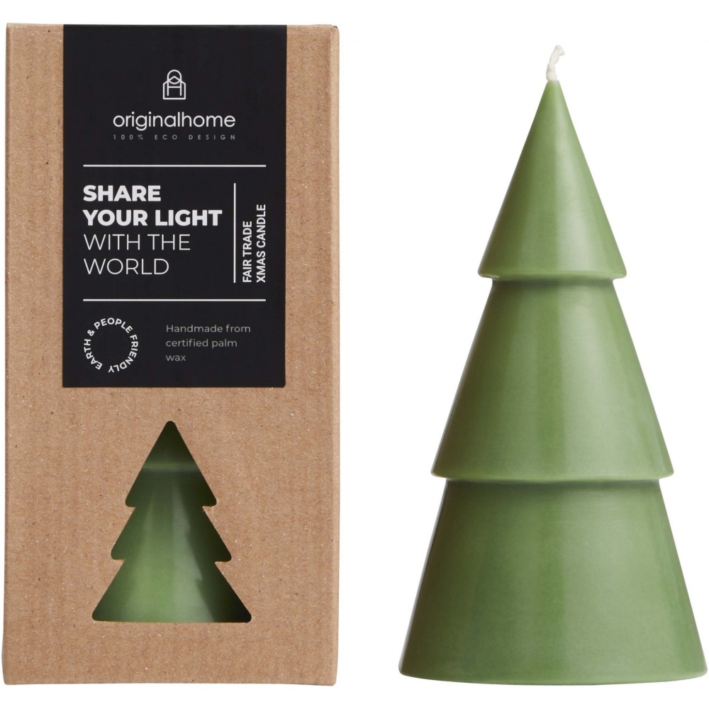 Logo trade corporate gifts image of: Originalhome Xmas tree candle - L